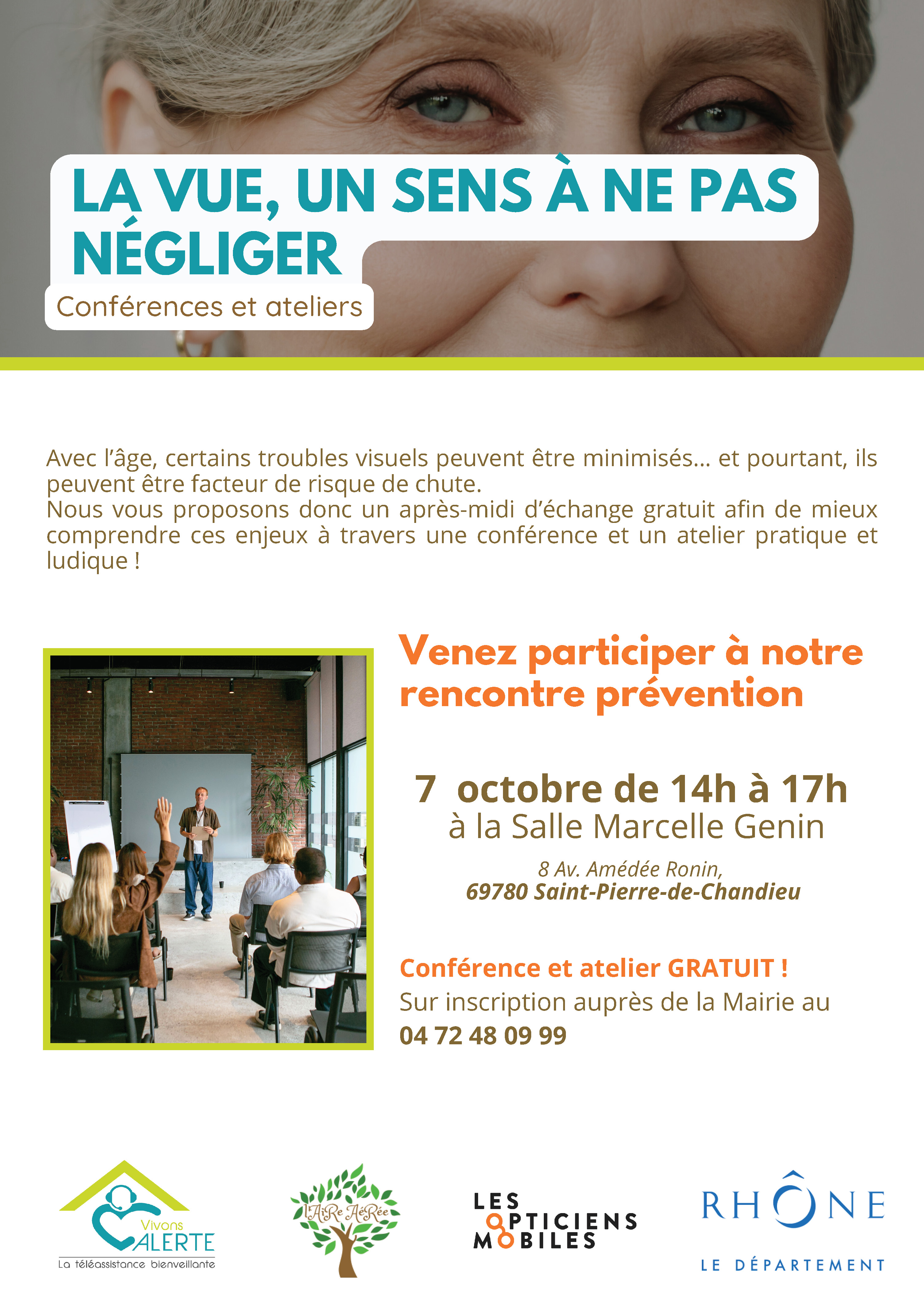 Conférence & atelier : LA VUE, UN SENS À NE PAS NÉGLIGER